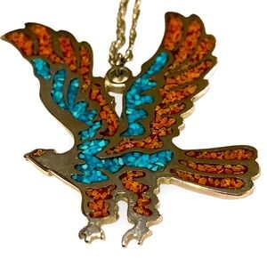 Native Turquoise and owl necklace